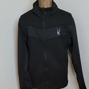 Spyder Ray Black Full Zip Men's Jacket szM  BinV
